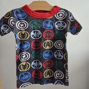 Hanna Andersson Kids Superhero Pajama Set - Red, Black, Blue